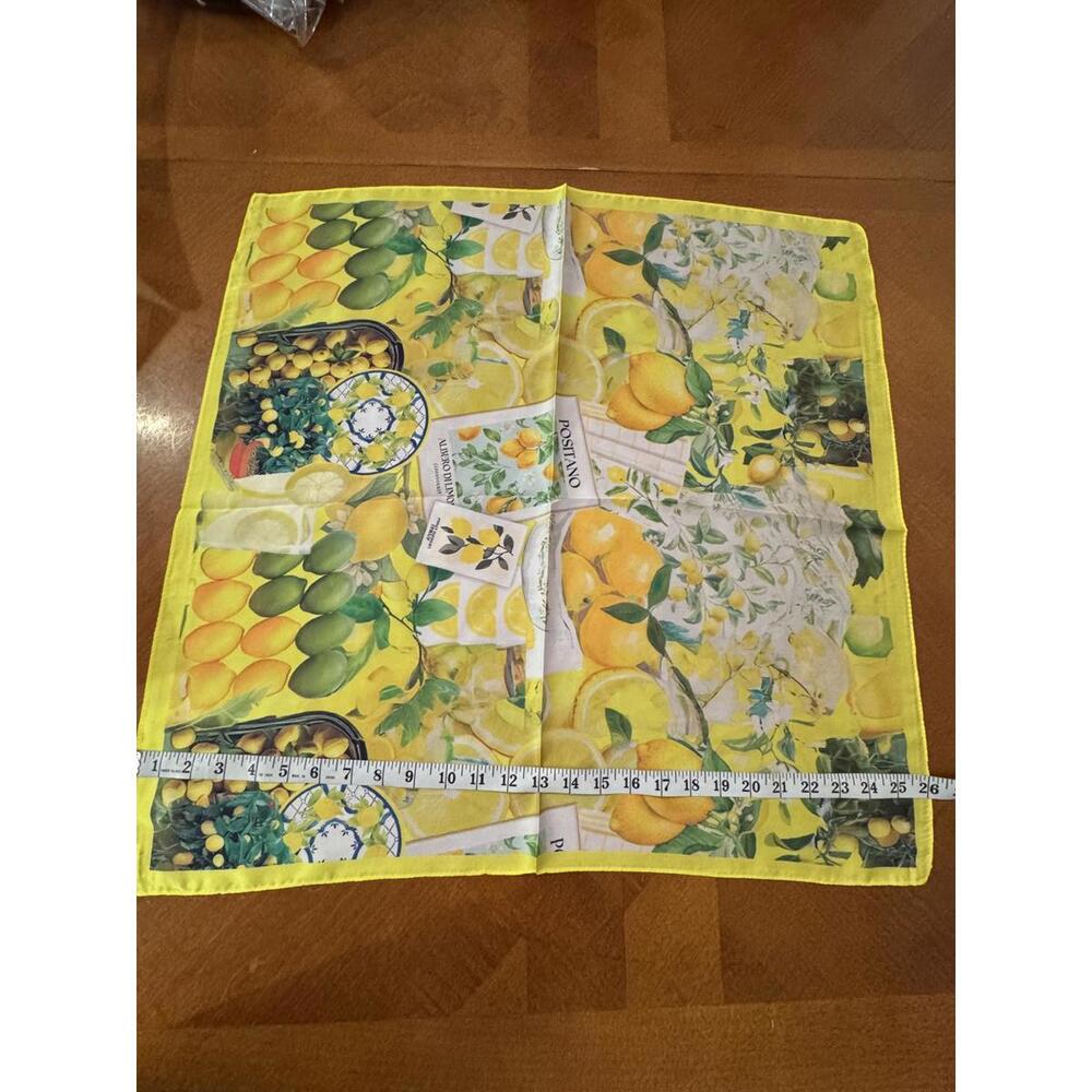 Lemon Print Scarf 220 - Picture 3 of 4
